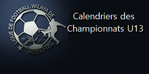 Calendriers de la catégorie U13