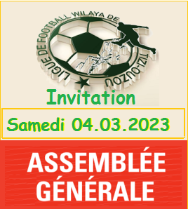 Assemblée Générale Ordinaire (AGO) le 04.03.2023